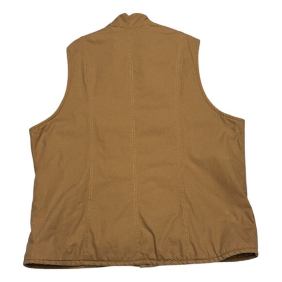 BERNE Sherpa Fleece Canvas Winter Fall Work Wear Chore Barn Vest Womens 3XL - Picture 7 of 8